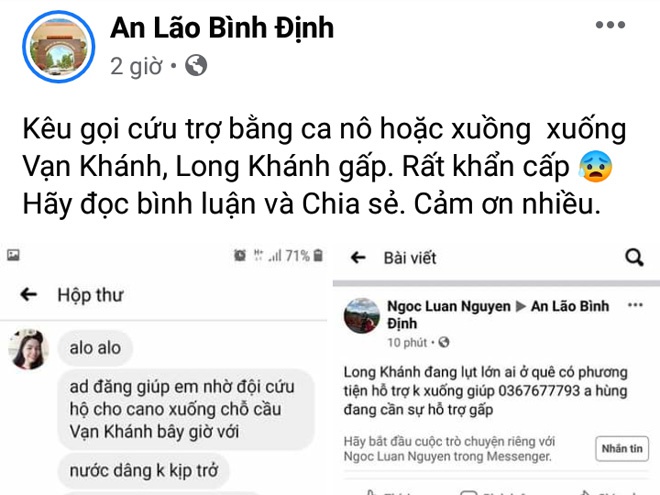 Bão số 9: Nhiều người dân ở Bình Định cầu cứu vì mắc kẹt trong lũ - ảnh 3