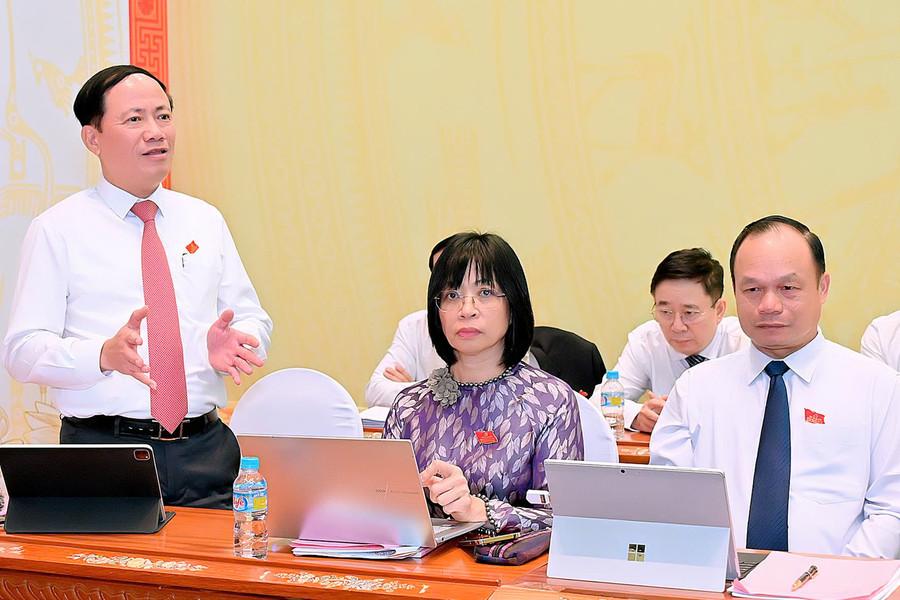 Chủ tịch UBND tỉnh Phạm Anh Tuấn nhấn mạnh: Nhiệm vụ then chốt là tiếp tục xây dựng Đảng và hệ thống chính trị trong sạch, vững mạnh. Ảnh: Đức Thụy chutich.jpg