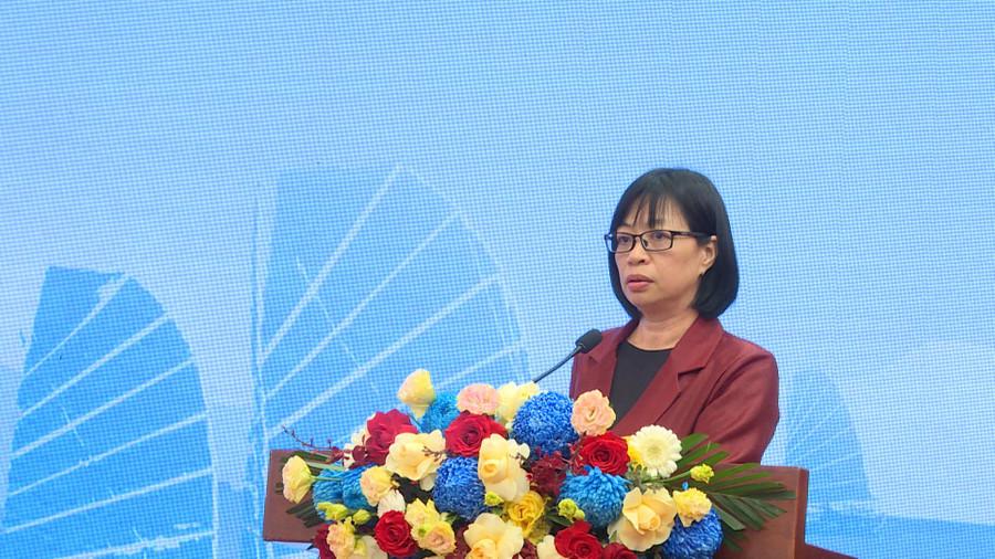 Phó Chủ tịch UBND tỉnh Gia Lai Nguyễn Thị Thanh Lịch phát biểu tại buổi họp báo. Ảnh: Đoàn Bình pho-chu-tich-ubnd-tinh-gia-lai-nguyen-thi-thanh-lich-phat-bieu-tai-hop-bao.jpg