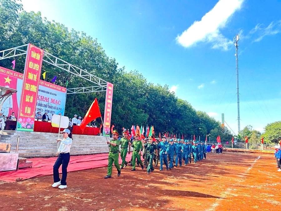 Gia Lai: Hơn 500 VĐV tham dự Đại hội TDTT xã Ia Pia lần thứ I - ảnh 1