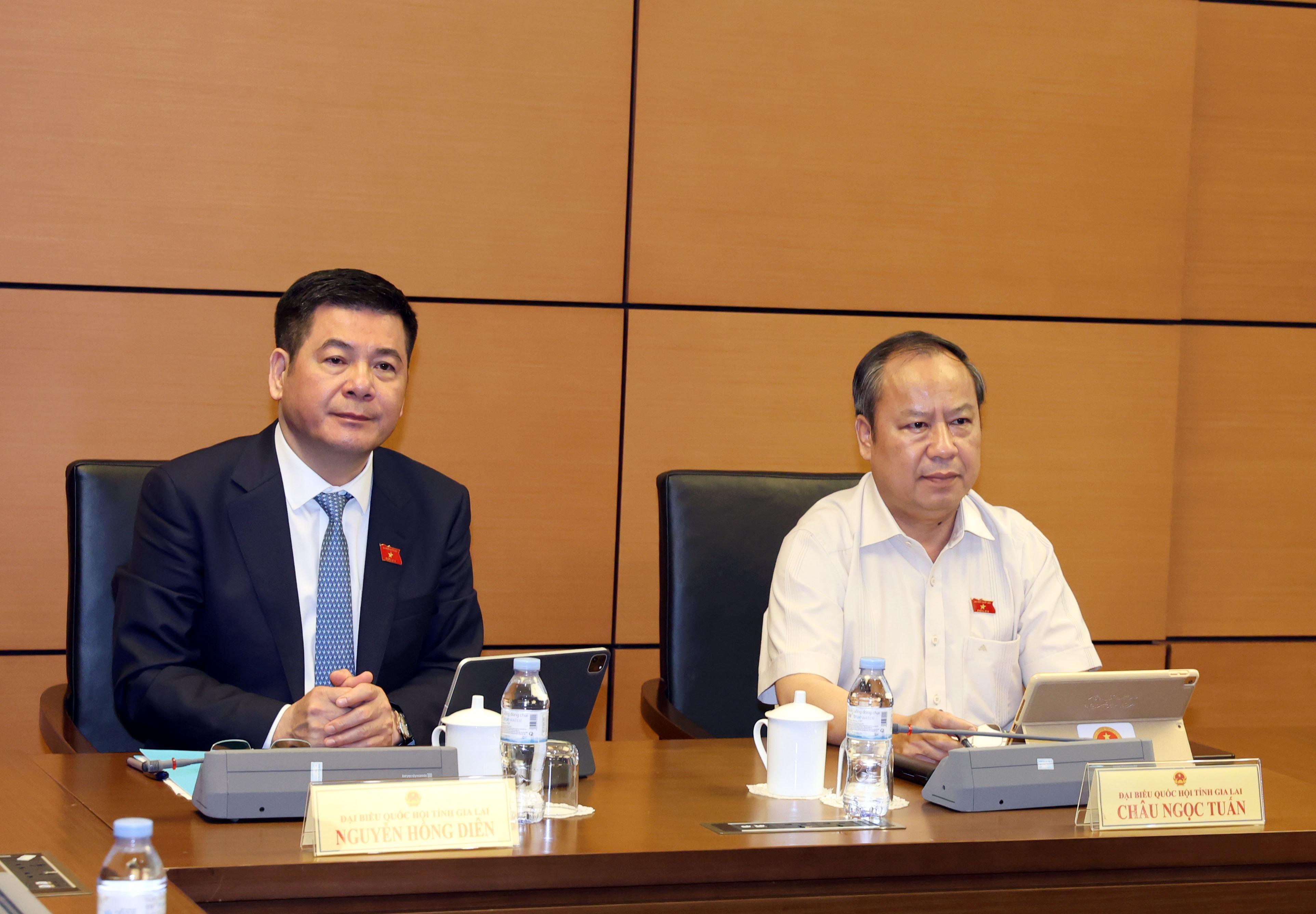 Phó Chủ tịch Quốc hội Nguyễn Hồng Diên tham dự họp Tổ 5