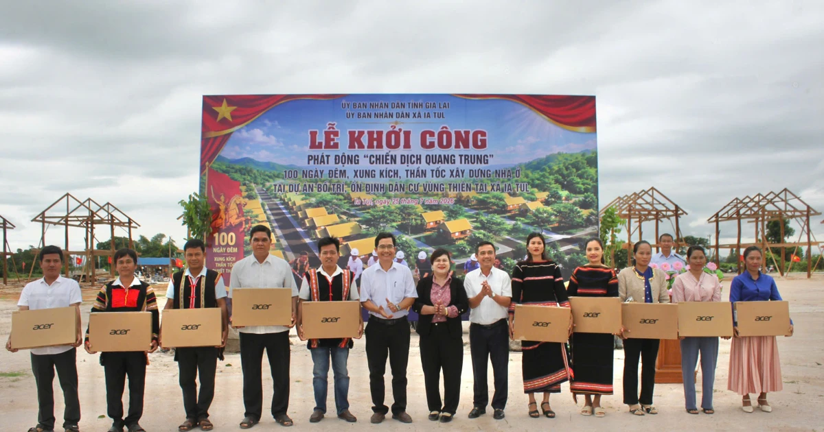 Ia Tul phát động “Chiến dịch Quang Trung” thần tốc xây dựng nhà ở cho 207 hộ dân vùng thiên tai