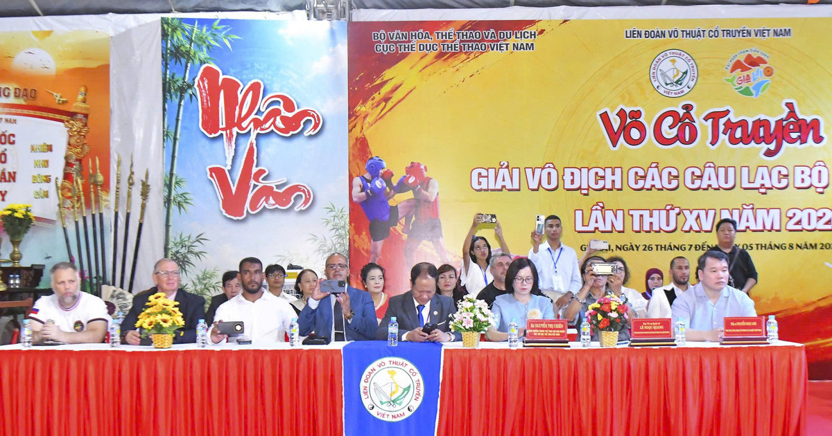 Khai mạc Giải Vô địch các Câu lạc bộ Võ cổ truyền quốc gia lần thứ XV