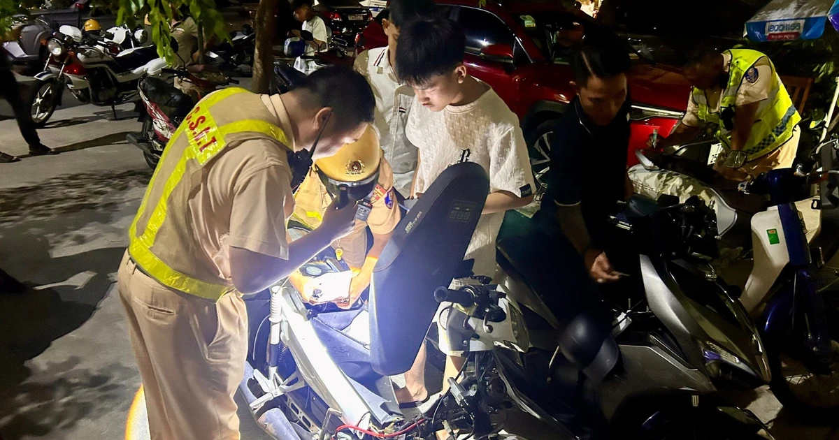 Cảnh sát giao thông Gia Lai đảm bảo an toàn giao thông từ những ca tuần tra đêm